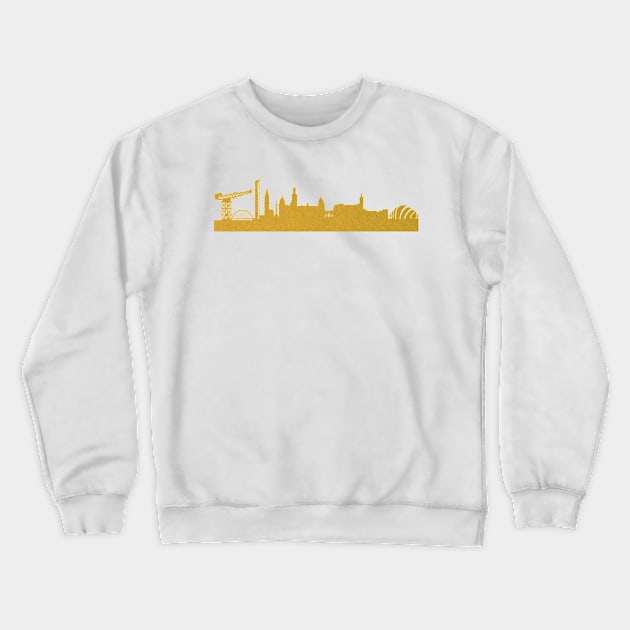 Golden Glasgow Crewneck Sweatshirt by 44spaces